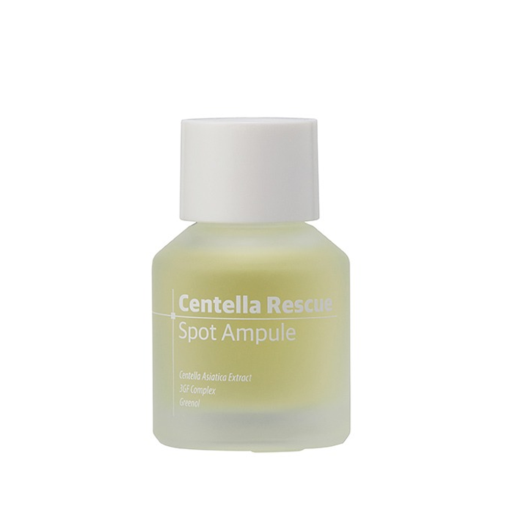 Centella Rescue Spot Ampule (quickly soothes problematic skin such as acne) | Quickly soothe problematic skin such as acne eczema , Helps calm and regenerate skin by containing 3gf, Patented ingredients for soothing red skin and calming effects of heat through human application tests